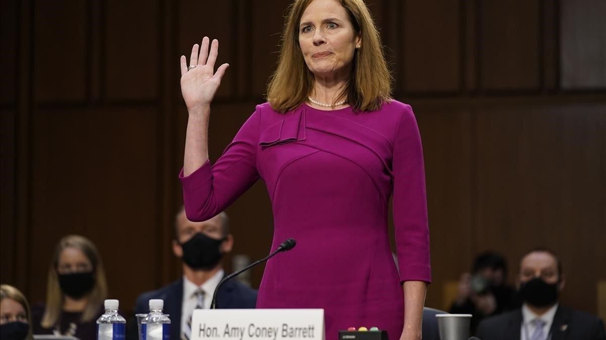 La nueva jueza del Tribunal Supremo de EEUU, Amy Coney Barrett. La nueva jueza del Tribunal Supremo de EEUU, Amy Coney Barrett.