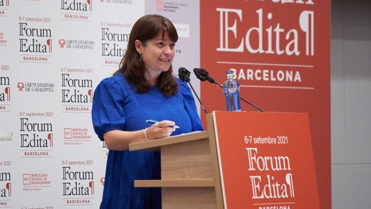 María José Gálvez, directora general del Libro en su participación en el Forum Edita. María José Gálvez, directora general del Libro en su participación en el Forum Edita.