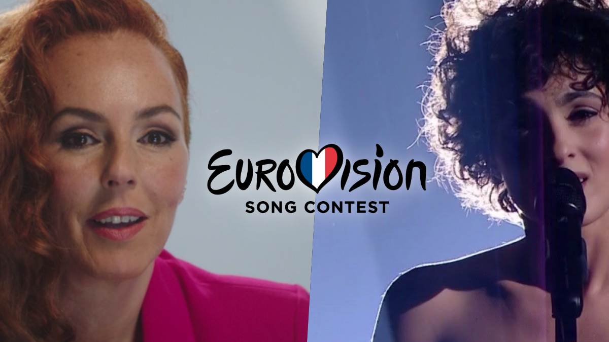 Rocío Carrasco y Barbara Pravi interpretando ’Voilà’ en ’Eurovision France: C’est vous qui décidez’ Rocío Carrasco y Barbara Pravi interpretando ’Voilà’ en ’Eurovision France: C’est vous qui décidez’