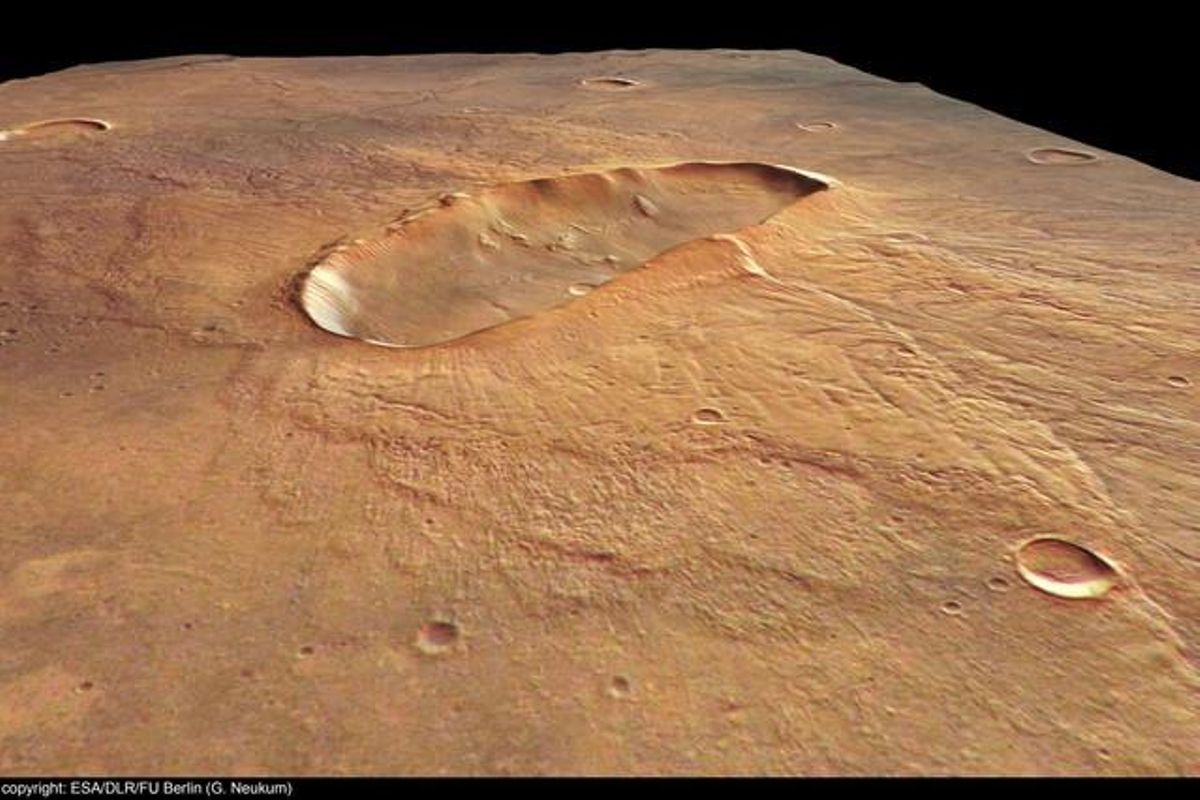 Imagen de la superficie del planeta rojo. Imagen de la superficie del planeta rojo.