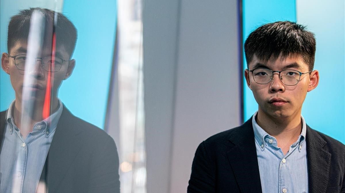 El activista y líder del movimiento estudiantil de Hong Kong Joshua Wong, el pasado 14 de septiembre, en Nueva York. El activista y líder del movimiento estudiantil de Hong Kong Joshua Wong, el pasado 14 de septiembre, en Nueva York.
