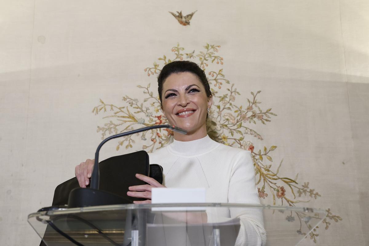 Macarena Olona presenta su nuevo proyecto en Madrid, el 4 de noviembre de 2022. Macarena Olona presenta su nuevo proyecto en Madrid, el 4 de noviembre de 2022.