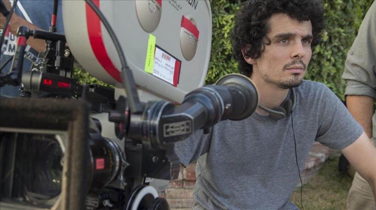 El director Damien Chazelle, en el rodaje de ’La La Land’. El director Damien Chazelle, en el rodaje de ’La La Land’.