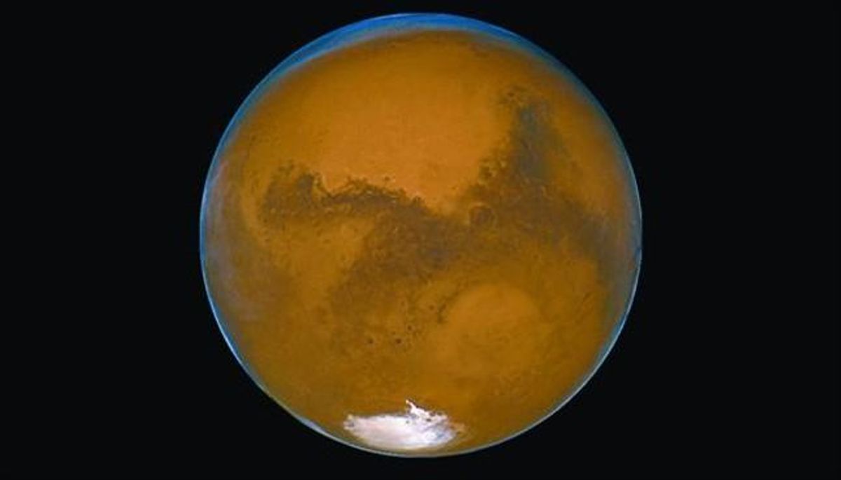 Una imagen de Marte captada con el telescopio espacial Hubble. Una imagen de Marte captada con el telescopio espacial Hubble.