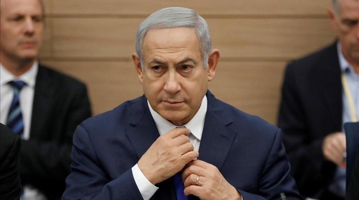 El primer ministro israelí, Binyamin Netanyahu, este lunes. El primer ministro israelí, Binyamin Netanyahu, este lunes.