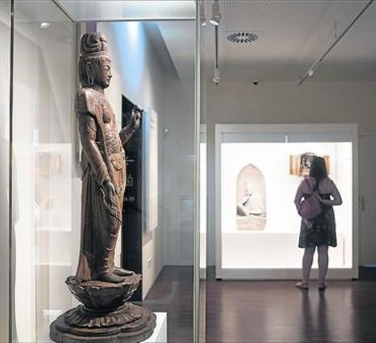 Pocos visitantes un mediodía en el Museu de les Cultures del Món. Pocos visitantes un mediodía en el Museu de les Cultures del Món.
