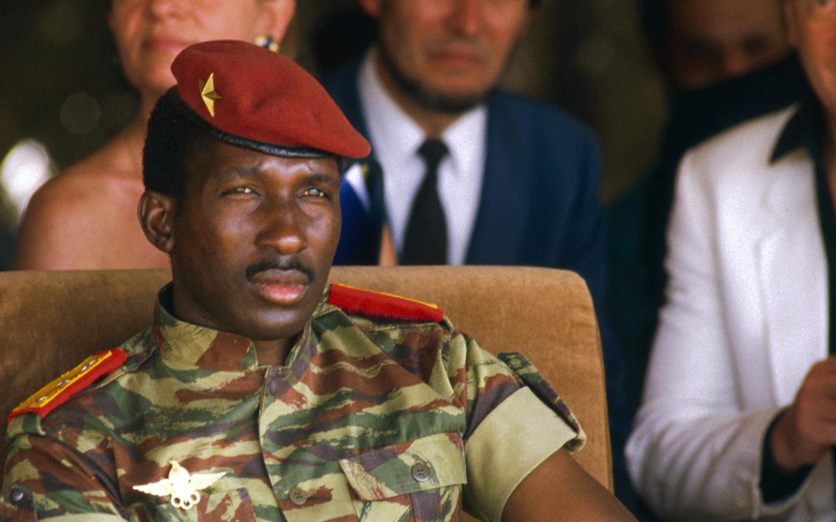 El líder revolucionario marxista Thomas Sankara