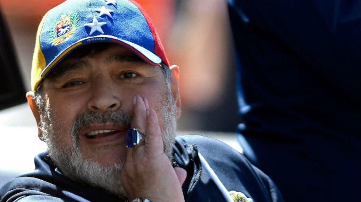 Diego Armando Maradona, el sábado pasado en el Estadio Malvinas Argentinas de Mendoza. Diego Armando Maradona, el sábado pasado en el Estadio Malvinas Argentinas de Mendoza.