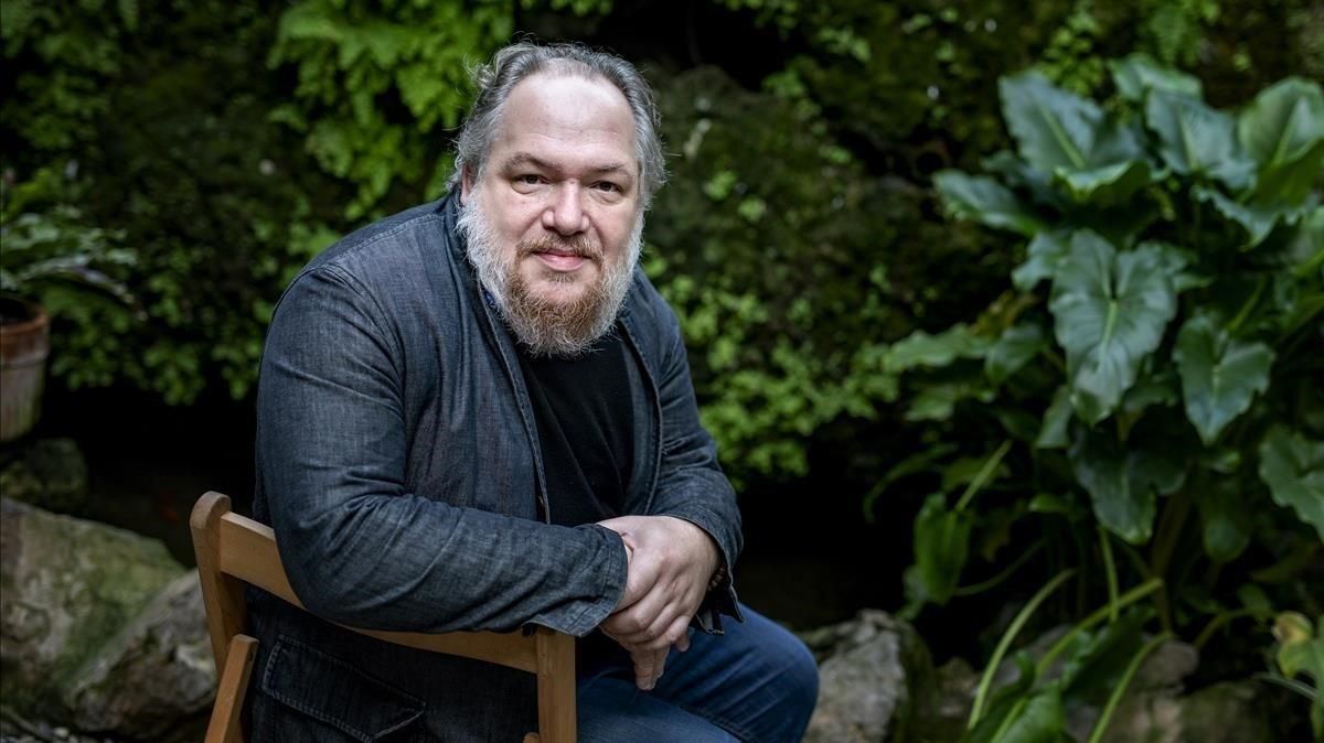 Mathias Enard, en Barcelona. Mathias Enard, en Barcelona.