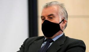 Luis Bárcenas, en el banquillo de los acusados en la Audiencia Nacional.