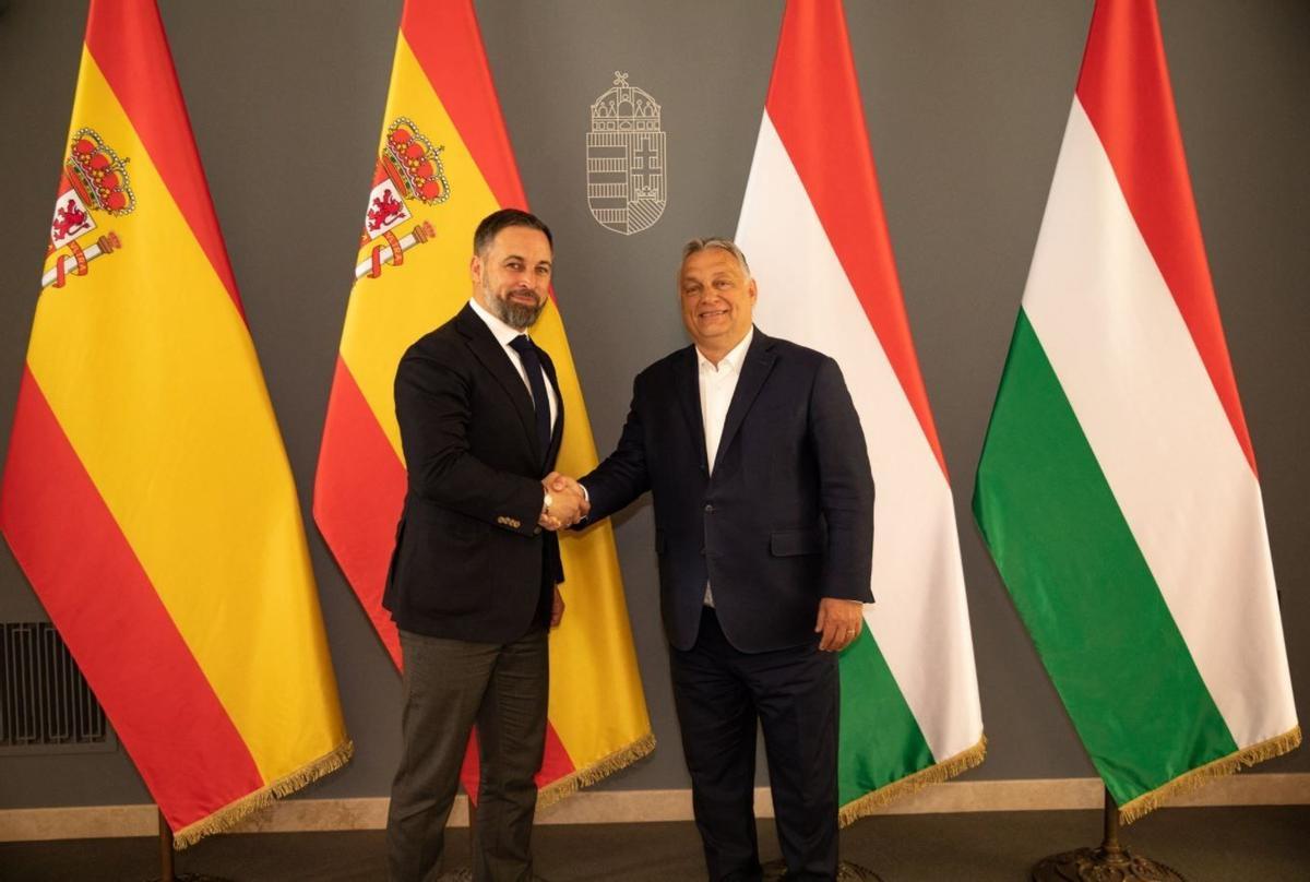 Santiago Abascal y Viktor Orbán.