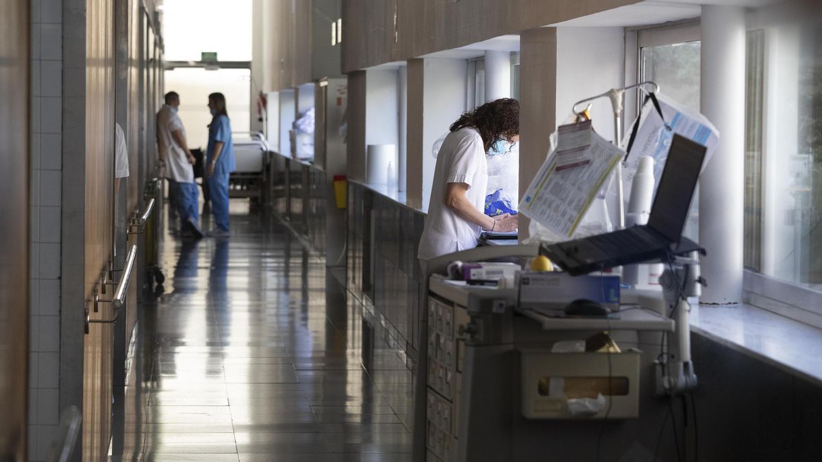 Aspecto de la ampliación del Hospital del Mar de Barcelona. Aspecto de la ampliación del Hospital del Mar de Barcelona.
