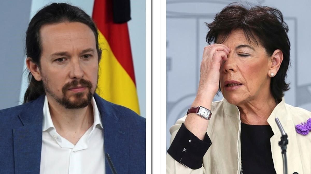 Iglesias acusa Celaá de falta de lideratge en la tornada al col·le Iglesias acusa Celaá de falta de lideratge en la tornada al col·le