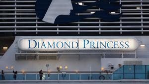 El crucero ’Diamond Princess’, atracado en Yokohama en pasado 19 de febrero.