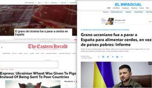 Narrativa russa contra Espanya i Ucraïna: treure el blat als pobres per donar-lo als porcs