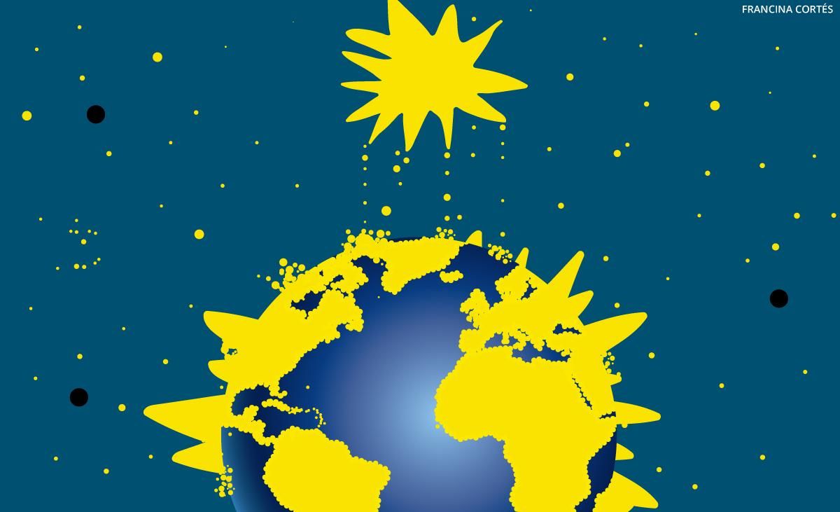 Pols d'estrelles concentrada per la Terra Pols d'estrelles concentrada per la Terra