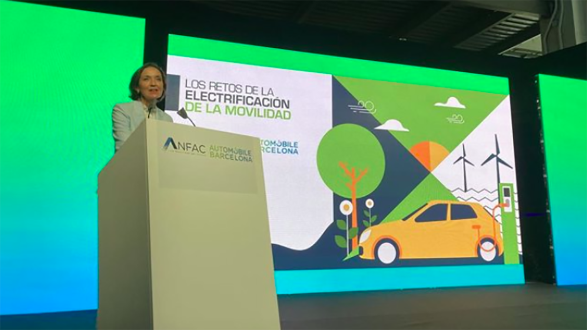Reyes Maroto, ministra de Industrica, Comercio y Turismo, en el Automobile Barcelona Reyes Maroto, ministra de Industrica, Comercio y Turismo, en el Automobile Barcelona