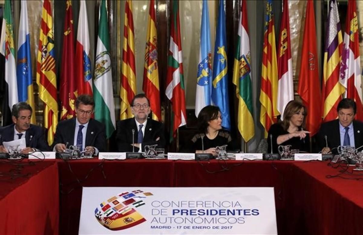 Una imagen de la conferencia de presidentes de este martes, en el Senado. Una imagen de la conferencia de presidentes de este martes, en el Senado.