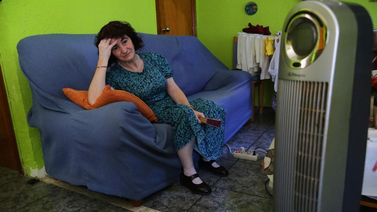Olga Fernández, víctima de pobreza energética
