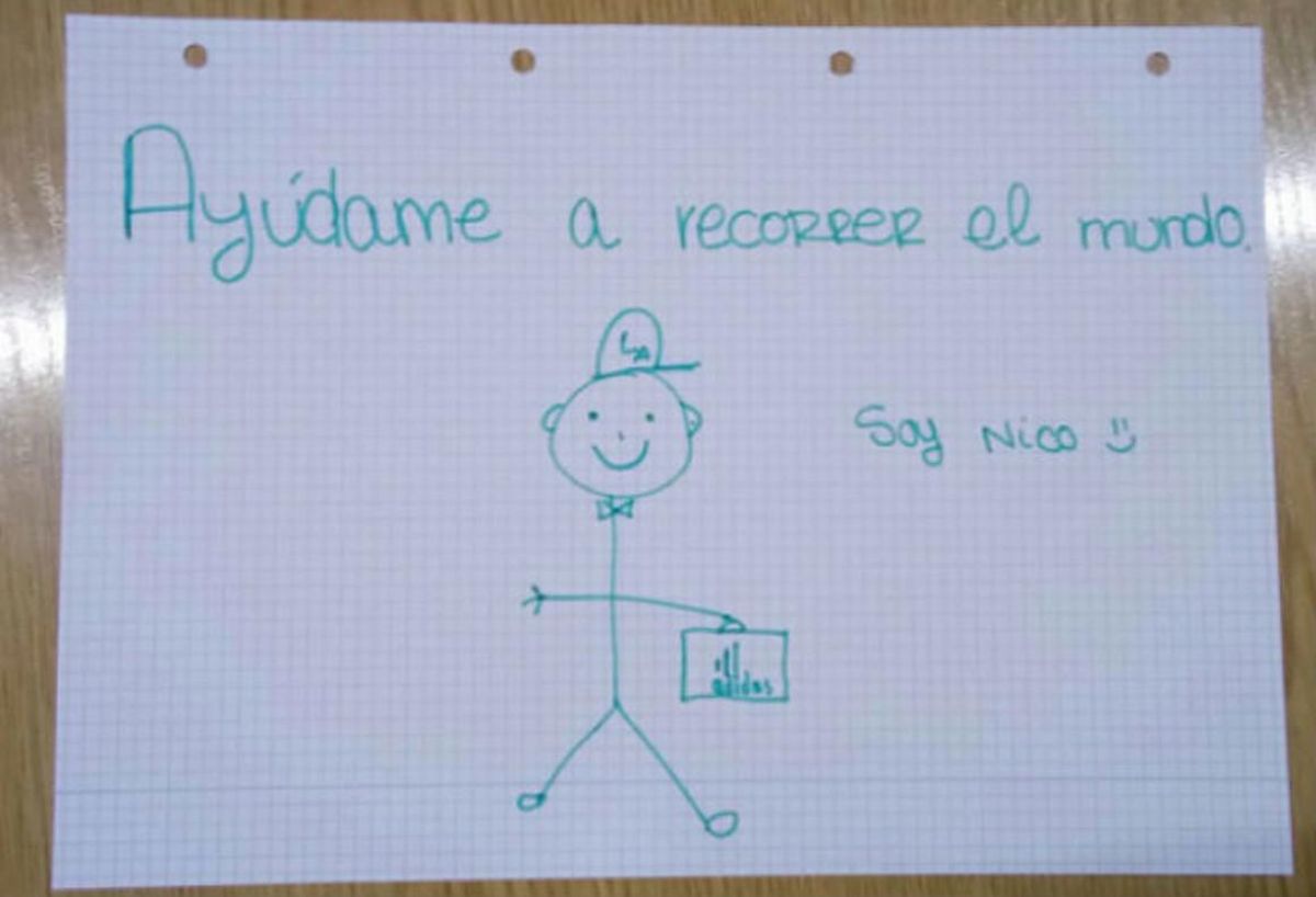El dibujo de Nico que ya tiene casi todo el mundo en su Whatsapp. El dibujo de Nico que ya tiene casi todo el mundo en su Whatsapp.