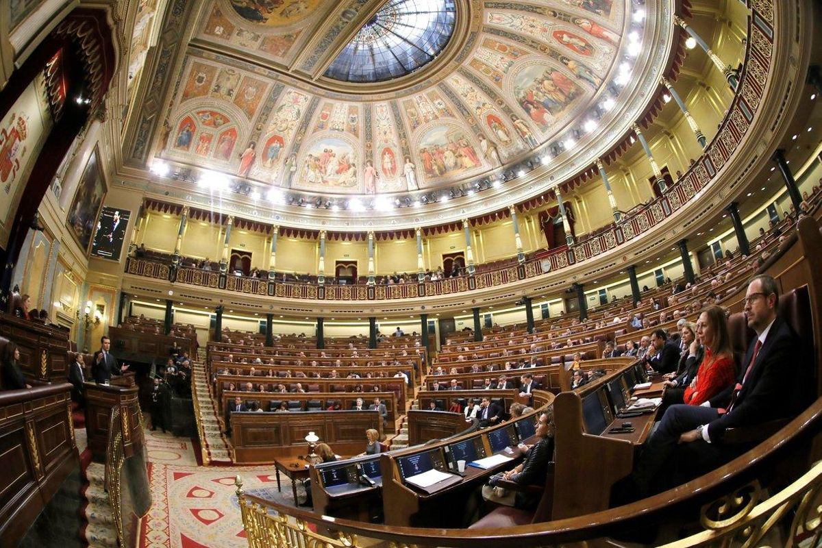 El hemiciclo del Congreso durante el debate de los Presupuestos. El hemiciclo del Congreso durante el debate de los Presupuestos.