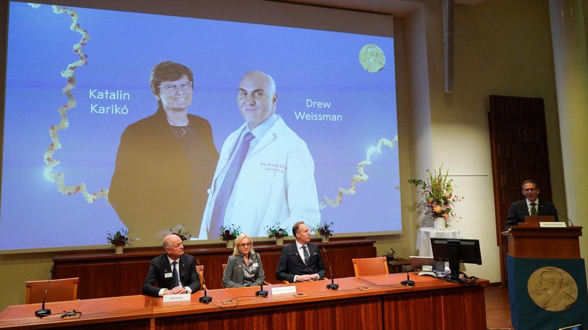 El Nobel de Medicina 2023 premia a los padres de las primeras vacunas contra el covid-19.