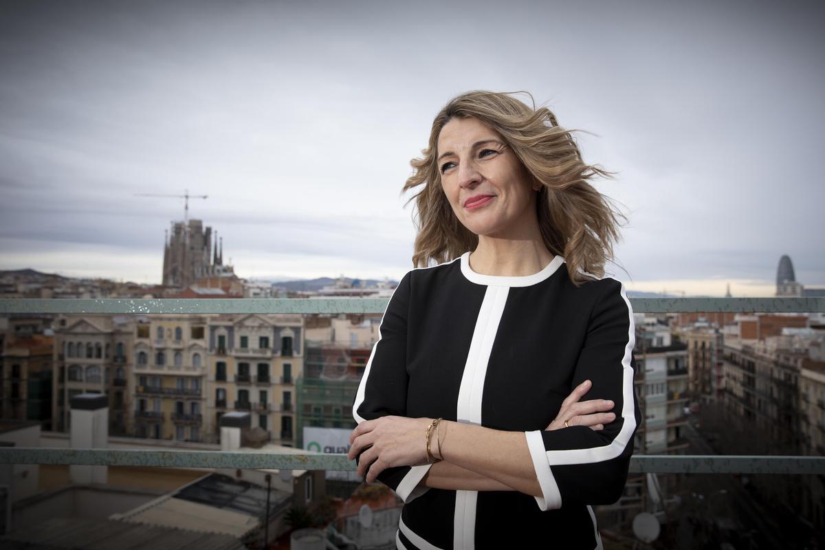 Entrevista a la ministra Yolanda Díaz en Barcelona