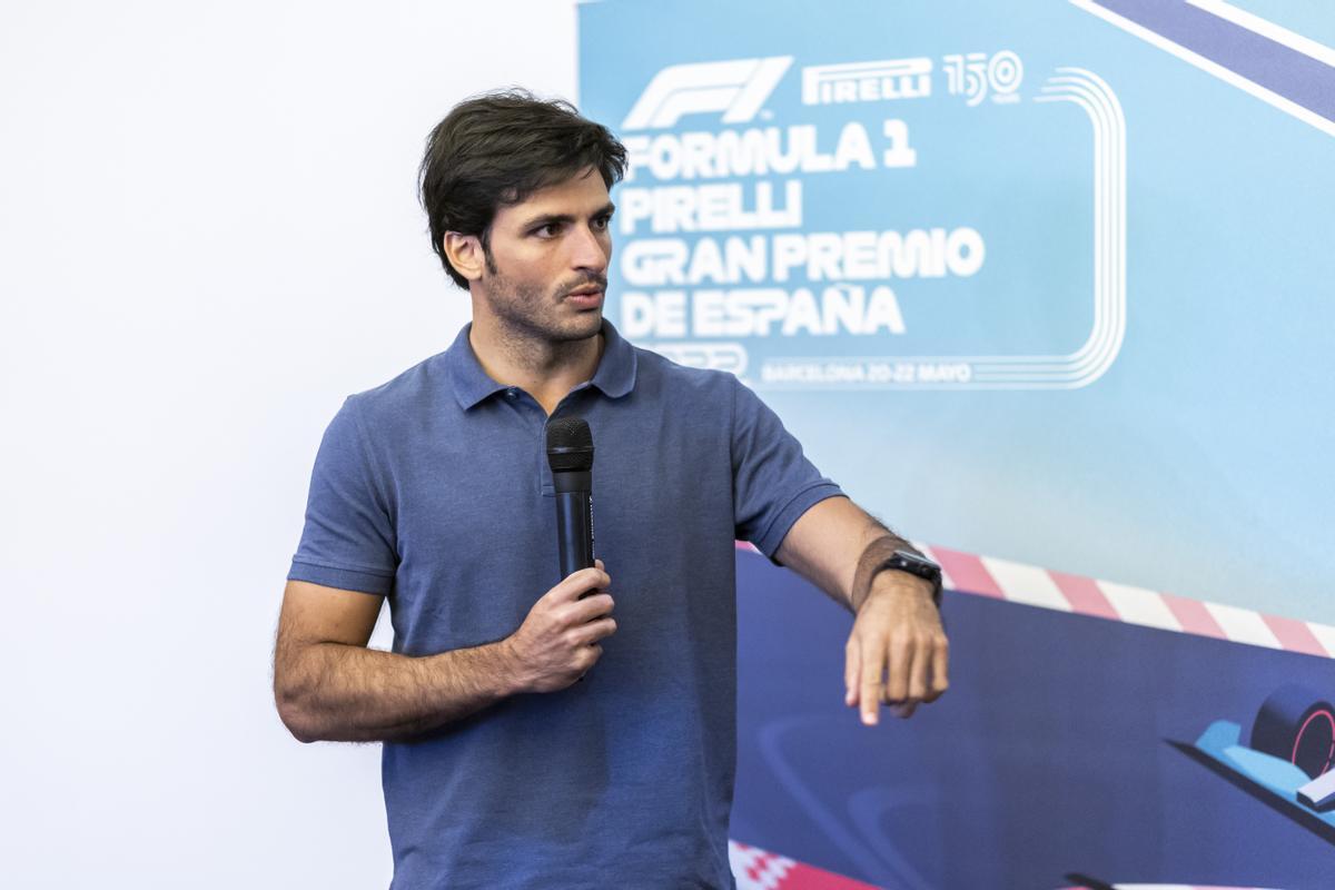 Carlos Sainz, en la presentación del GP de España en Madrid