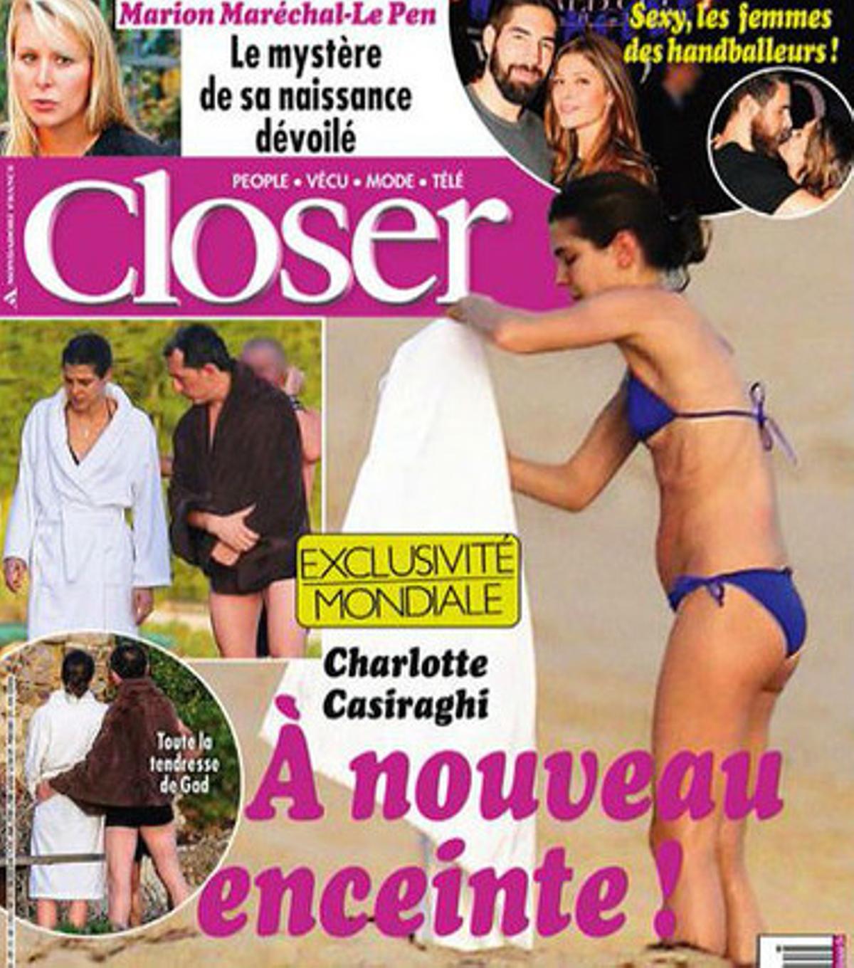 Carlota Casiraghi en la portada de la revista Closer. 