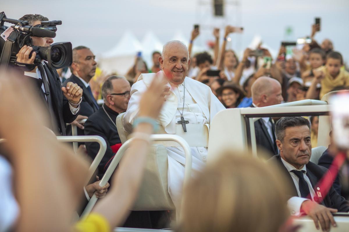 El papa Francisco, durante la Jornada Mundial de la Juventud el pasado agosto en Lisboa.