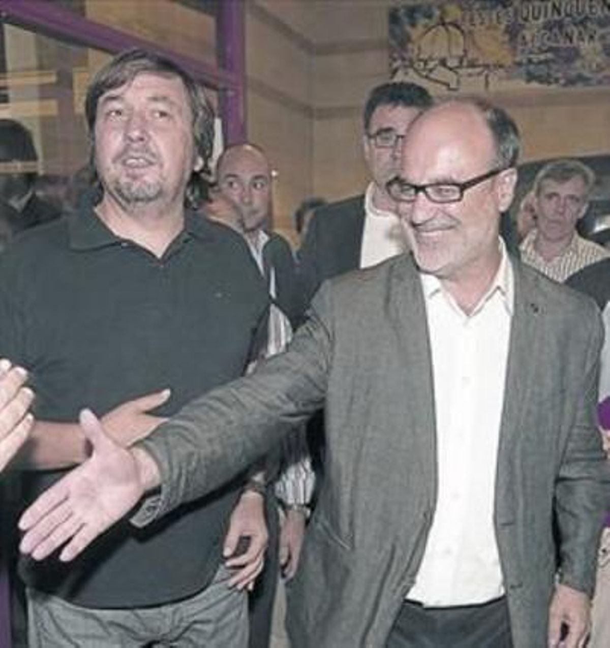 El alcalde, Alfons Montserrat (derecha), y el edil Manel Martí. El alcalde, Alfons Montserrat (derecha), y el edil Manel Martí.