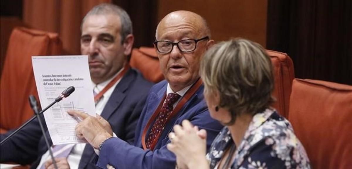 Marcelino Martín-Blas, en el Parlament. Marcelino Martín-Blas, en el Parlament.