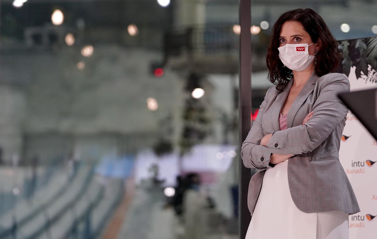 Isabel Díaz Ayuso, presidenta de la Comunidad de Madrid, en un centro comercial. Isabel Díaz Ayuso, presidenta de la Comunidad de Madrid, en un centro comercial.