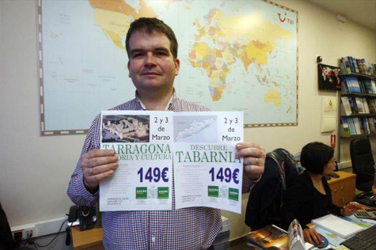 Javier Blasco, responsable de la oficina de Zafiro Tours de Duquesa Villahermosa en Zaragoza Javier Blasco, responsable de la oficina de Zafiro Tours de Duquesa Villahermosa en Zaragoza