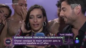Primeras declaraciones de Chanel tras quedar tercera en Eurovisión: "Lloro de emoción"