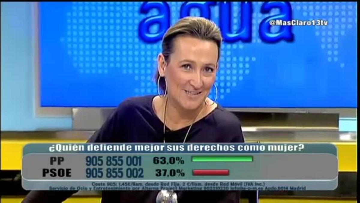 Alusión que el programa ’Más Claro Agua’ hizo a Podemos, partido encabezado por Pablo Iglesias.