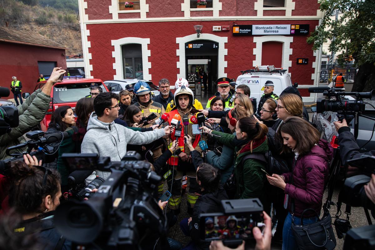 Choque de trenes en la estación de Montcada i ReixacManresa FOTOS