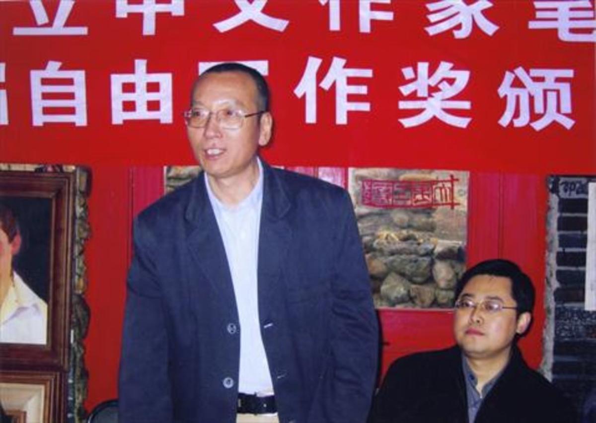 El disidente político chino y premio Nobel de la Paz, Liu Xiaobo, en un acto en Pekín.
