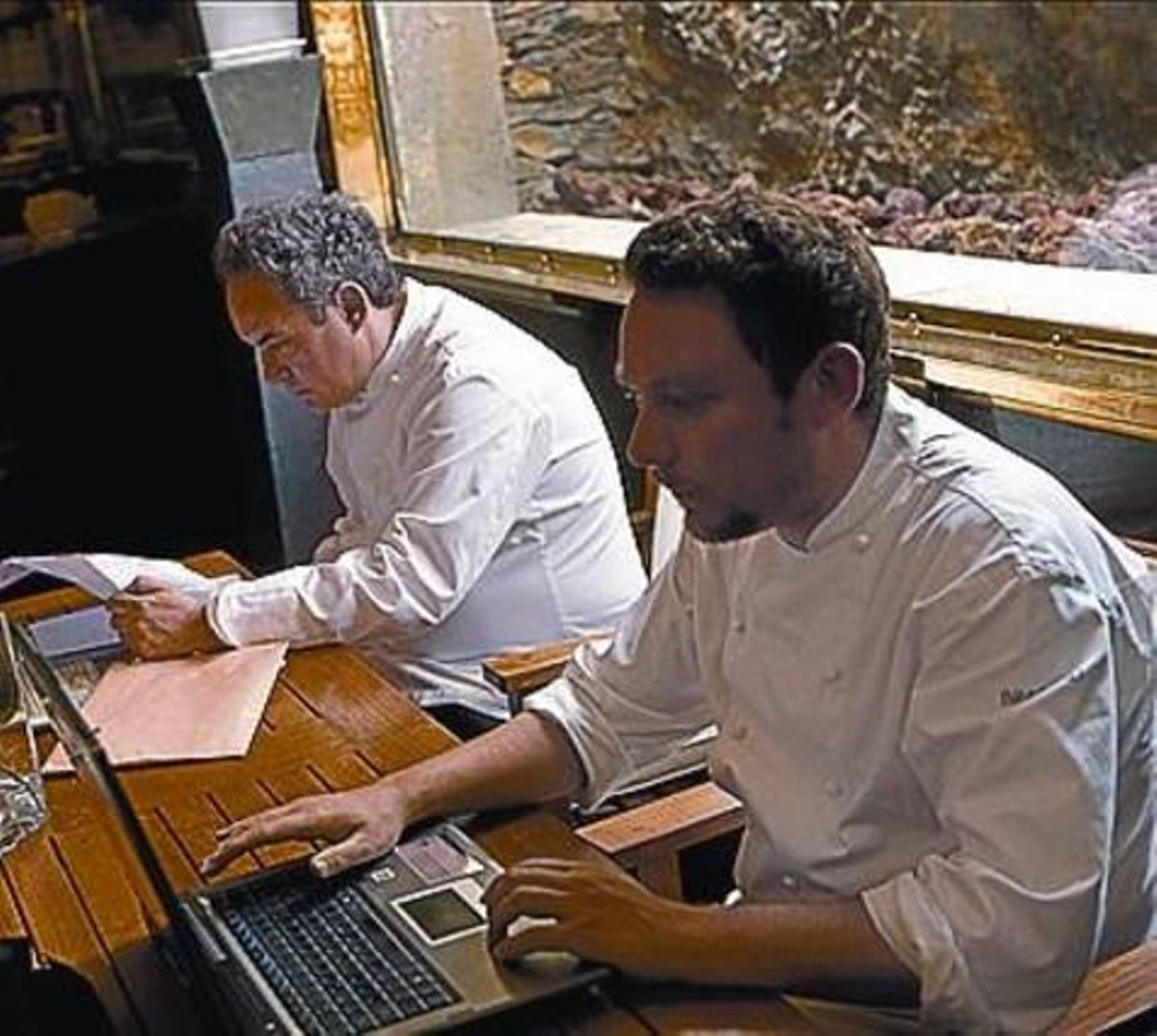 Ferran y Albert Adrià. Ferran y Albert Adrià.