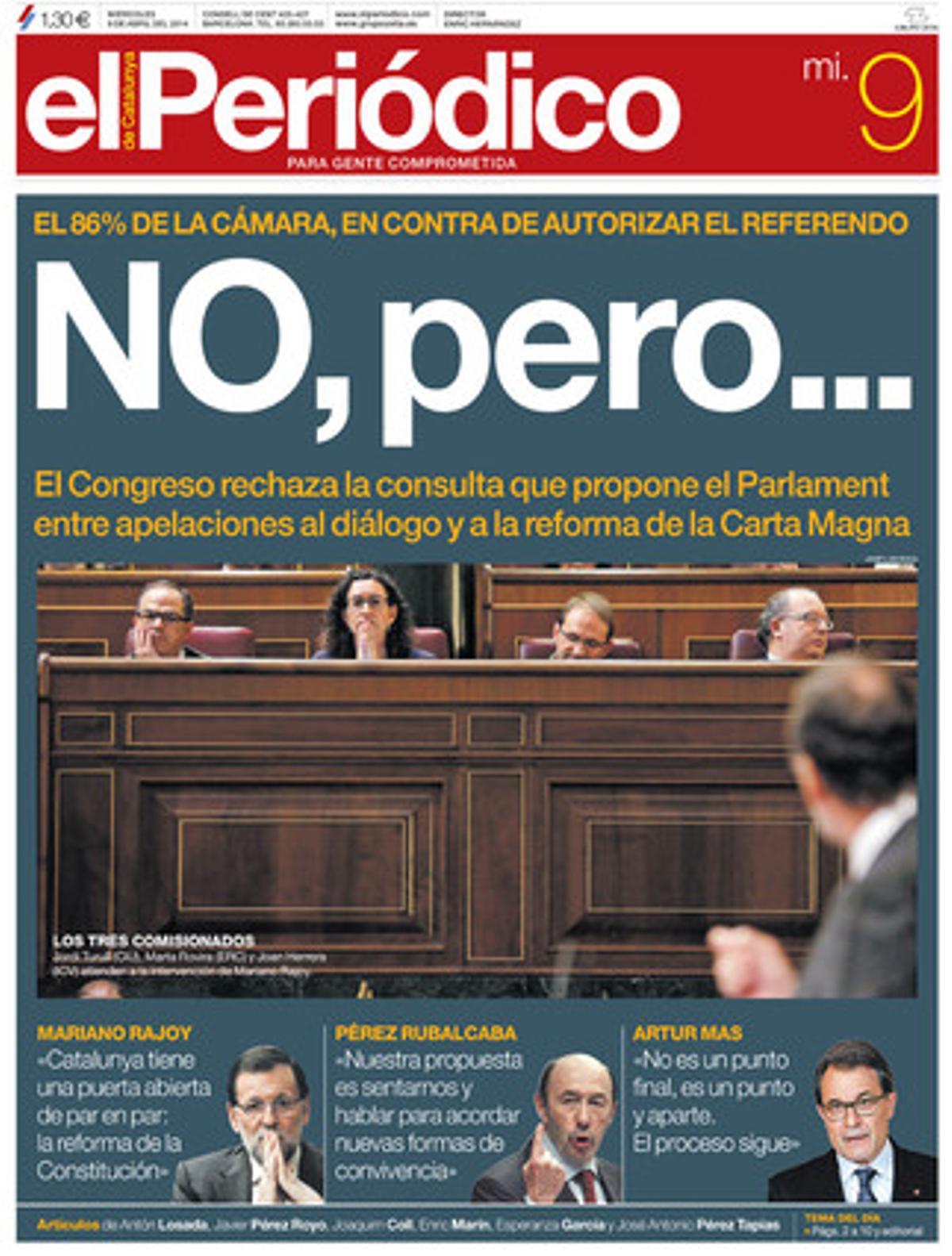 EL PERIÓDICO, 09-04-2014.