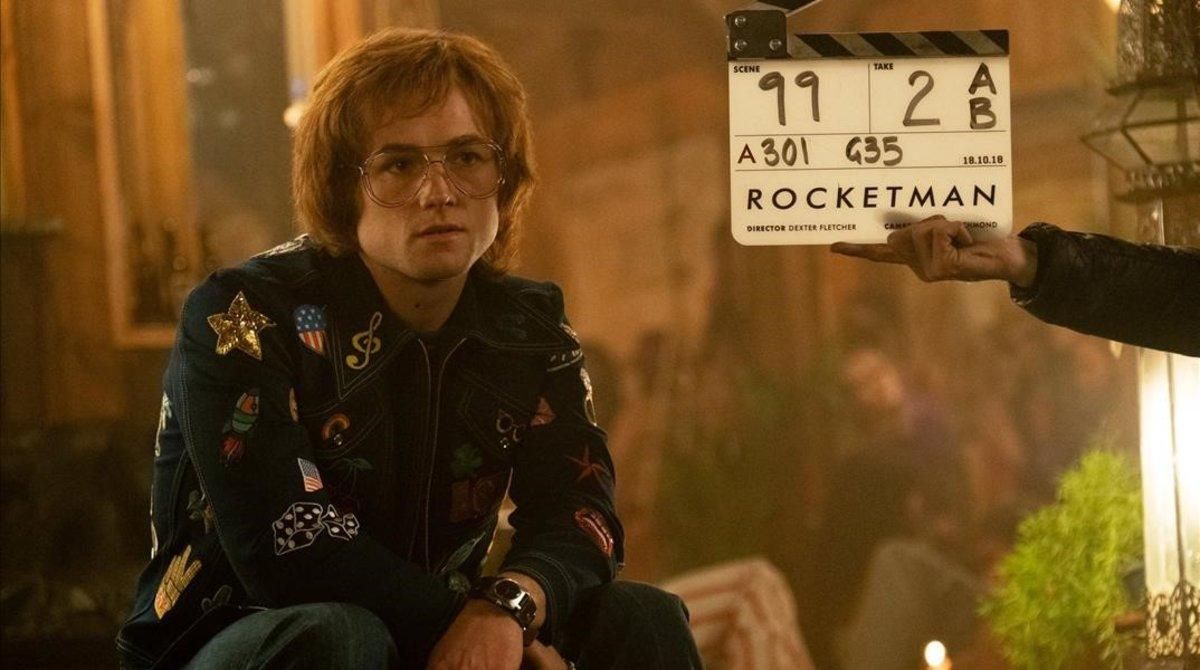 Taron Egerton, en su papel como Elton John en ’Rocketman’. Taron Egerton, en su papel como Elton John en ’Rocketman’.