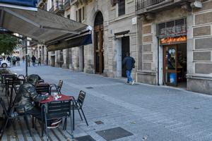 Bar Cosmopolita, en el paseo de Sant Joan.