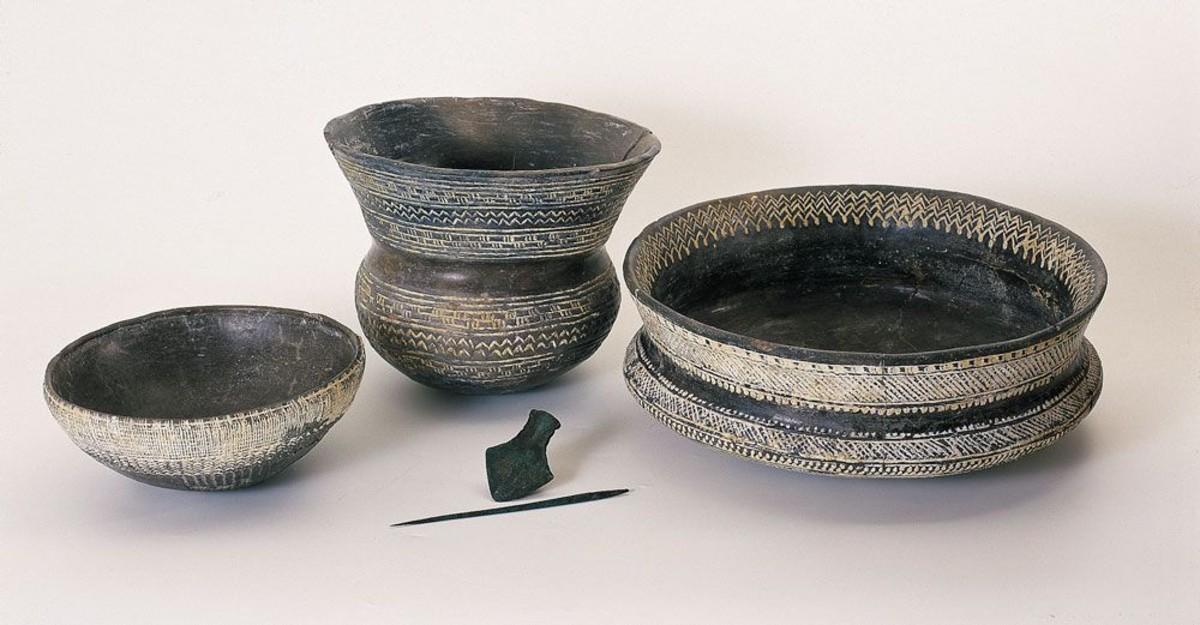Conjunto de cerámica campaniforme.