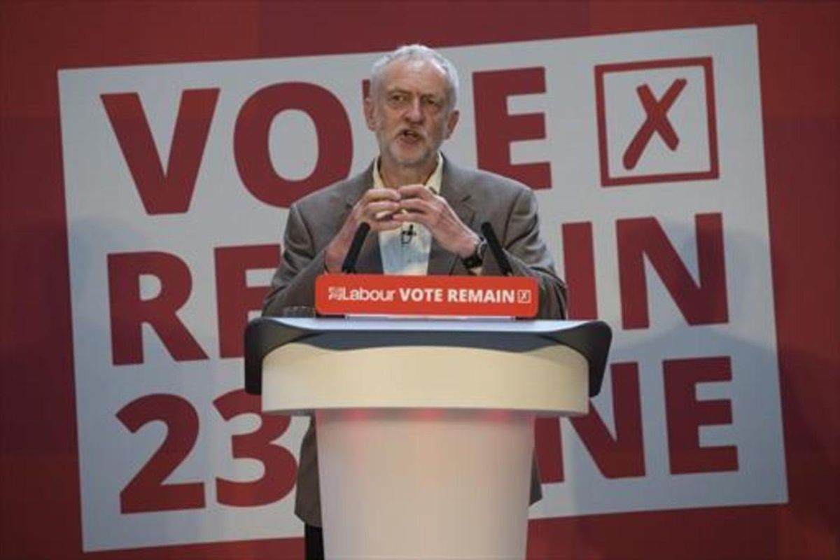 El líder laborista británico Jeremy Corbyn. El líder laborista británico Jeremy Corbyn.