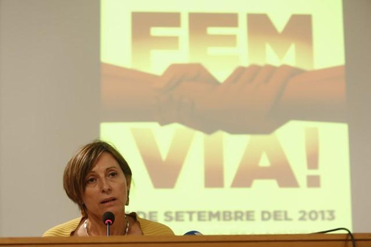 Carme Forcadell da detalles sobre la Via Catalana, el pasado 3 de septiembre. Carme Forcadell da detalles sobre la Via Catalana, el pasado 3 de septiembre.