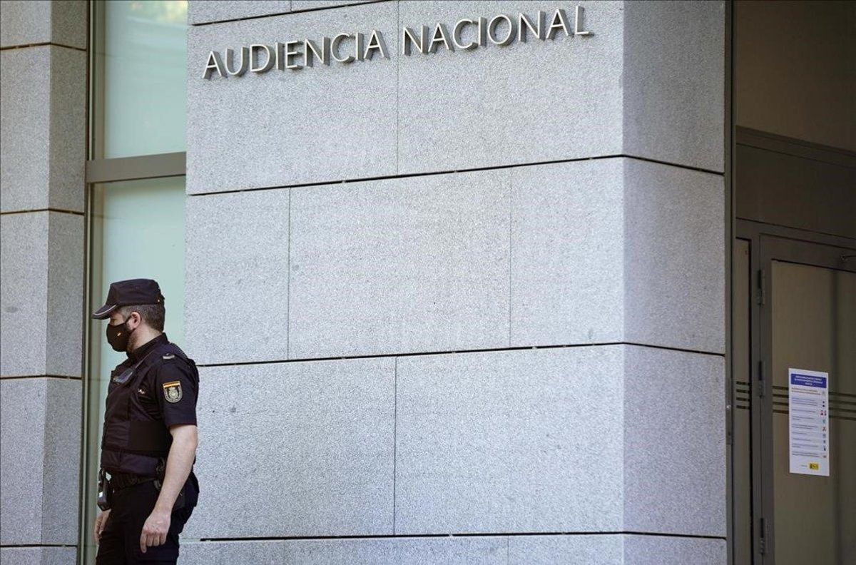 Ambiente en la Audiencia Nacional esta mañana. Ambiente en la Audiencia Nacional esta mañana.