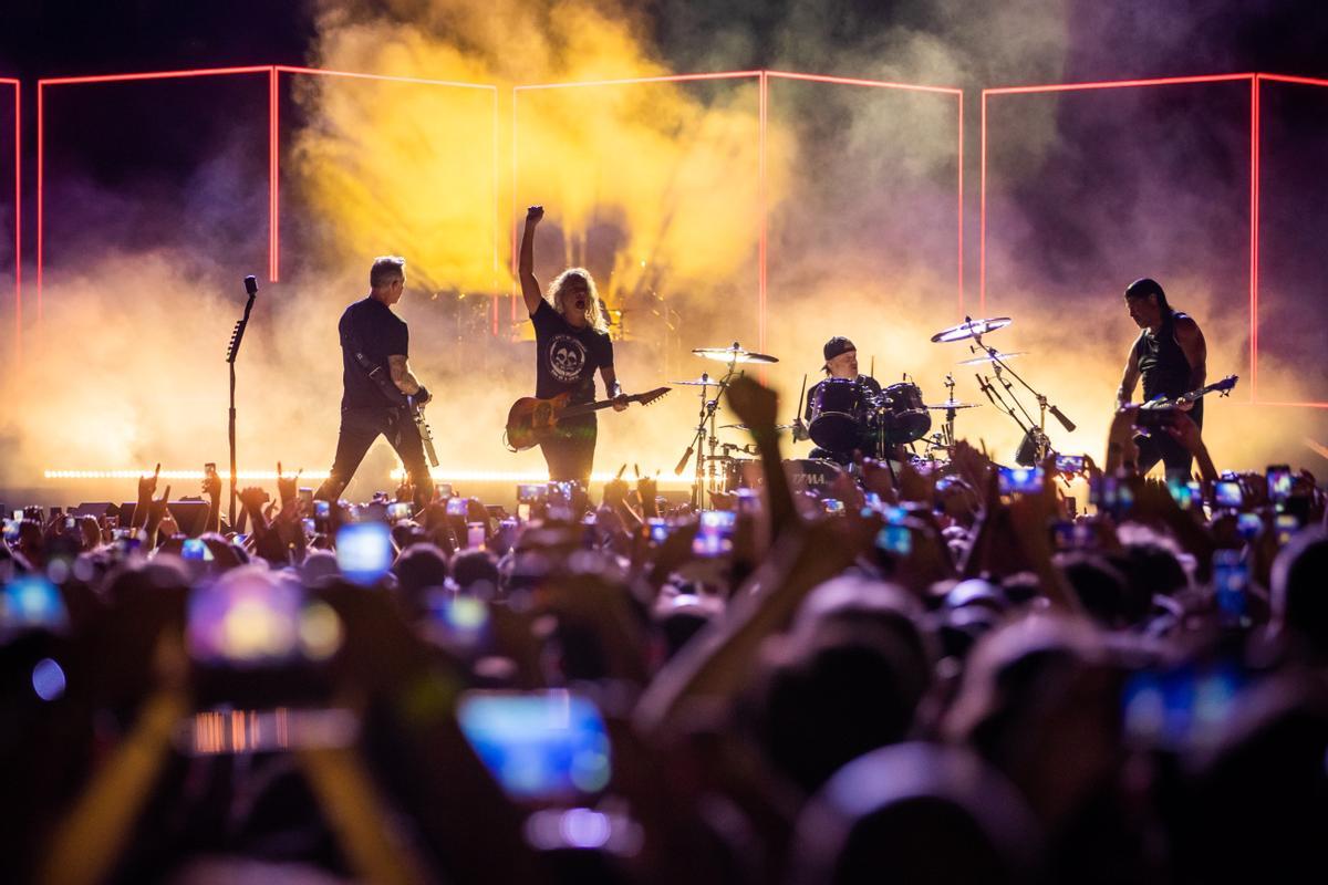 Metallica, en el NOS Alive Festival de Portugal, en julio de 2022.