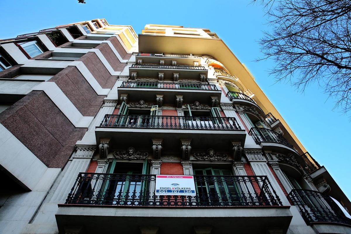 Imagen de archivo de pisos en alquiler en Barcelona