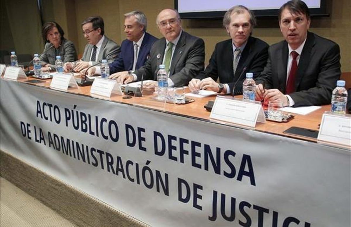 Protesta de sectores judiciales en Madrid. Protesta de sectores judiciales en Madrid.