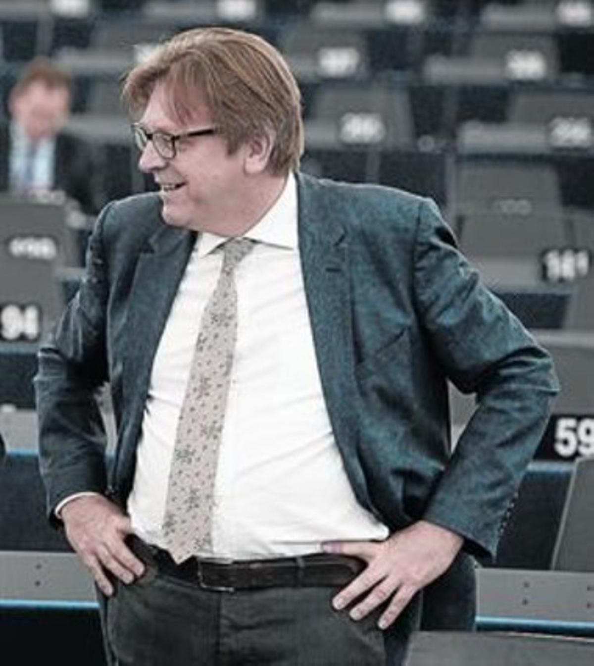 Guy Verhofstadt, el candidato liberal a presidir la Comisión Europea.